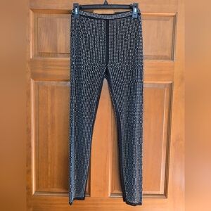 AKIRA Black Galactic World Embellished Mesh Leggings